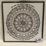 Eltimar Design Framed 12x12 "Do Good" Mandala Zentangle Inspired Artwork