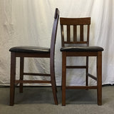 Pair of Modern Mission Ashley Furniture "Ralene" Counter Stools