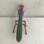 Handmade Alebrije Oaxacan Pink Carved Wood Mantis