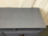 Upcycled Vintage Blue-Painted 4-Drawer Dresser