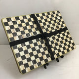 Set of 4  Mackenzie-Childs Courtly Check Rigid Placemats