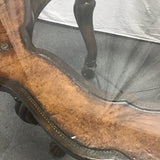 Round Glass-Top Dining Table