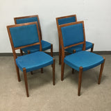 Set of 4 Vintage Danish Modern Svegards Solid Teak Dining Chairs