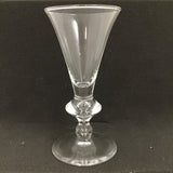 Vintage Signed Steuben 6" Crystal Trumpet Sherry Glass