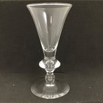 Vintage Signed Steuben 6" Crystal Trumpet Sherry Glass