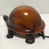 Brown Glass Turtle Nightlight Table Lamp