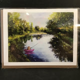 Cruz Illustrations "Otto Loves Fishing" Greeting Card