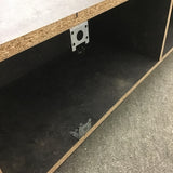 Modern Grey Laminate Wall-Mounted Floating Side Table