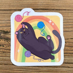 Rachel Feirman Rainbow Cat Sticker