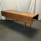 Vintage MCM Solid Cherry Drop-Leaf Dining Table