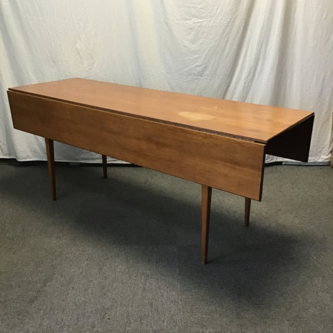 Vintage MCM Solid Cherry Drop-Leaf Dining Table