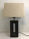 Pair of Modern Brown Ceramic Table Lamps