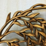 Vintage MCM Burwood Gold Painted Resin Willow Branch