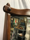 Vintage Medium-Stained Cherry Mirror