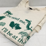 Quickdraw Studio "I'll Be at the Creek!" Large Screen Printed T-Shirt