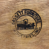 Vintage MCM Bassett Walnut Veneer 4-Drawer Chest of Drawers