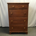Vintage Solid Maple 4-Drawer Chest of Drawers & Desk
