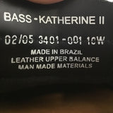 Retired Bass "Katherine II" Black Leather Loafers