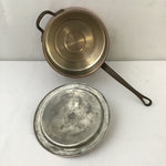 Vintage Copper Coated Saucepan & Lid