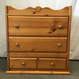 Baby's Dream Solid Pine 3-Drawer Flip-Over Dresser