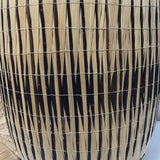 Vintage Traditional Central African Handwoven Grass Tutsi Agaseke Lidded Basket