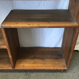 Vintage Danish Modern Solid Pine 4-Tier Shelf