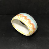 Retired Mackenzie-Childs "Brittany" Ceramic Napkin Ring