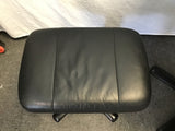 2pc Modern MCM Hjellegjerde Black Leather Recliner & Ottoman