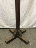 Antique Craftsman Solid Walnut 8-Hook Coat Tree