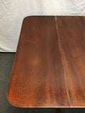 Vintage Mahogany Veneer Drop-Leaf Expanding Dining Table