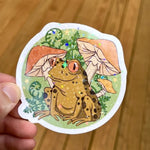 Rachel Feirman Holographic Toad & Toadstool Sticker