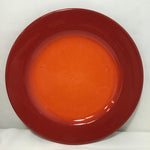 Set of 4 Fun Factory Red/Orange 11" Dinner Plates