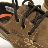 Rockport Works "Sailing Club" Brown Leather Steel Toe Boat Shoe