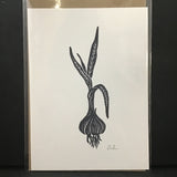 Evergreen Studios Garlic Hand-Printed Lino