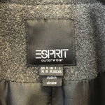 Esprit Grey Wool Double-Breasted Coat