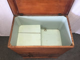 Vintage Craftsman Solid Cedar 1-Cabinet 1-Drawer Lift-Top Chest