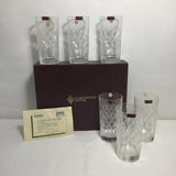 New In Box! Set of 6 Vintage Clarenbridge Crystal Tumblers