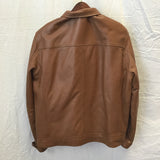 Vintage Gentuine Leather Brown Leather Coat