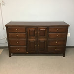 Large Contemporary Lexington Dark Oak 12-Drawer Dresser