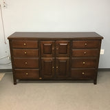 Large Contemporary Lexington Dark Oak 12-Drawer Dresser