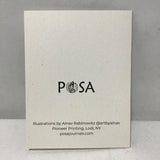 Posa Journals Set of 4 "Monarch Butterfly" Illustrated Note Cards