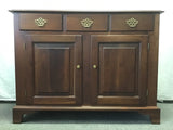 Vintage Federal Solid Cherry 3-Drawer Buffet