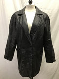 Vintage Chadwick's Black Leather Coat