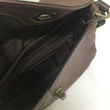 Coach Brown Leather "Chelsea" Turnlock Shoulder Bag