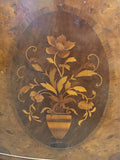 Vintage Birdseye Maple & Walnut Veneers Bow-Front Buffet