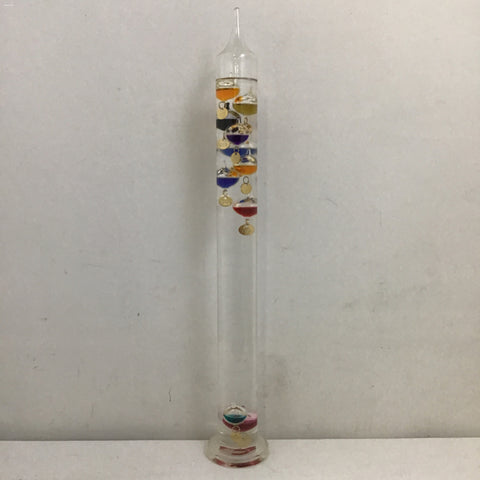 22in 10-Bulb Glass Galileo Thermometer