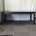 Modern Grey Oak Veneer Expanding Dining Table