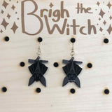 Brigh the Witch "Bats" Black Acrylic Earrings