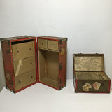 2pc Doll Steamer Trunk & Wardrobe Trunk