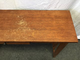 Modern Mission Oak Veneer 1-Drawer Sofa Table